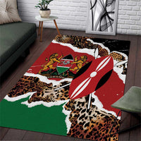 Kenya Grunge Area Rug Mix Animal Skin Pattern - Wonder Print Shop
