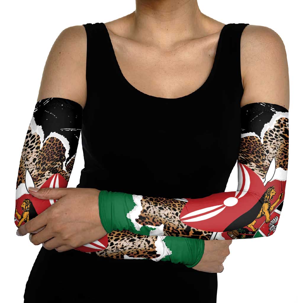 Kenya Grunge Arm Sleeves Mix Animal Skin Pattern - Wonder Print Shop