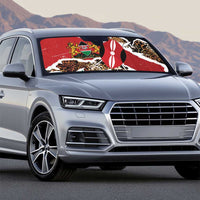 Kenya Grunge Auto Sun Shade Mix Animal Skin Pattern - Wonder Print Shop