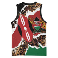 Kenya Grunge Basketball Jersey Mix Animal Skin Pattern - Wonder Print Shop
