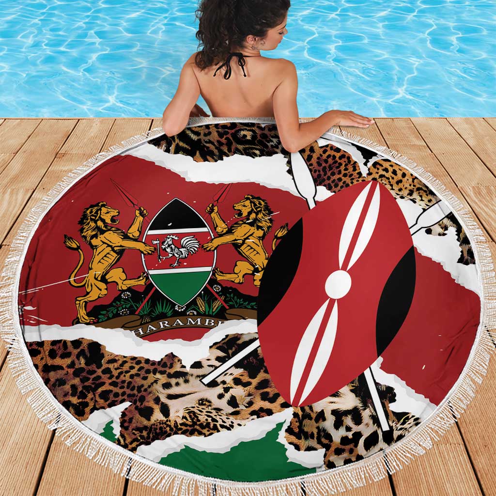 Kenya Grunge Beach Blanket Mix Animal Skin Pattern - Wonder Print Shop