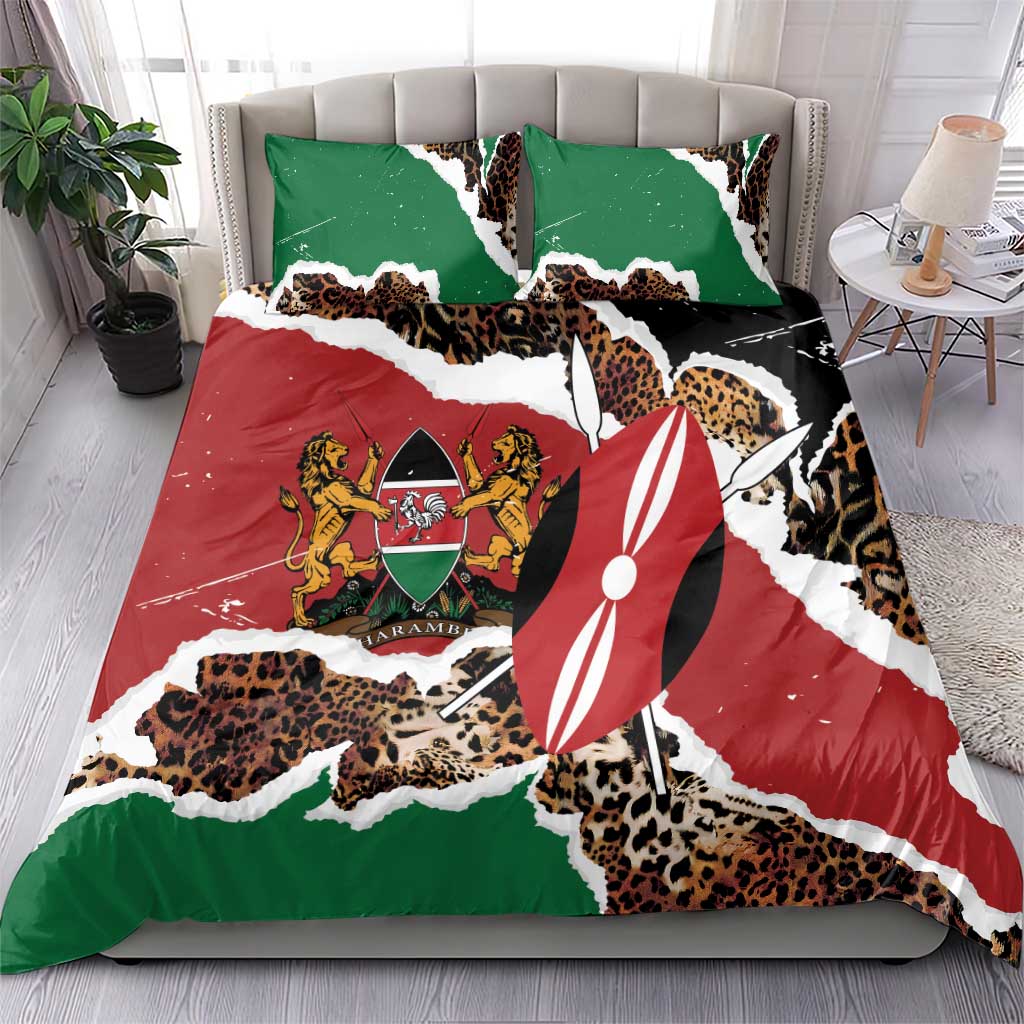 Kenya Grunge Bedding Set Mix Animal Skin Pattern - Wonder Print Shop