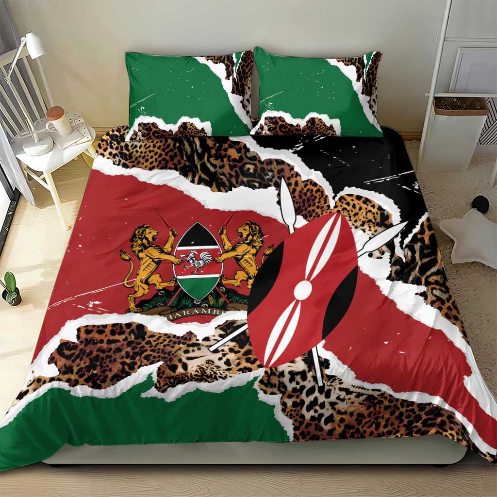 Kenya Grunge Bedding Set Mix Animal Skin Pattern - Wonder Print Shop