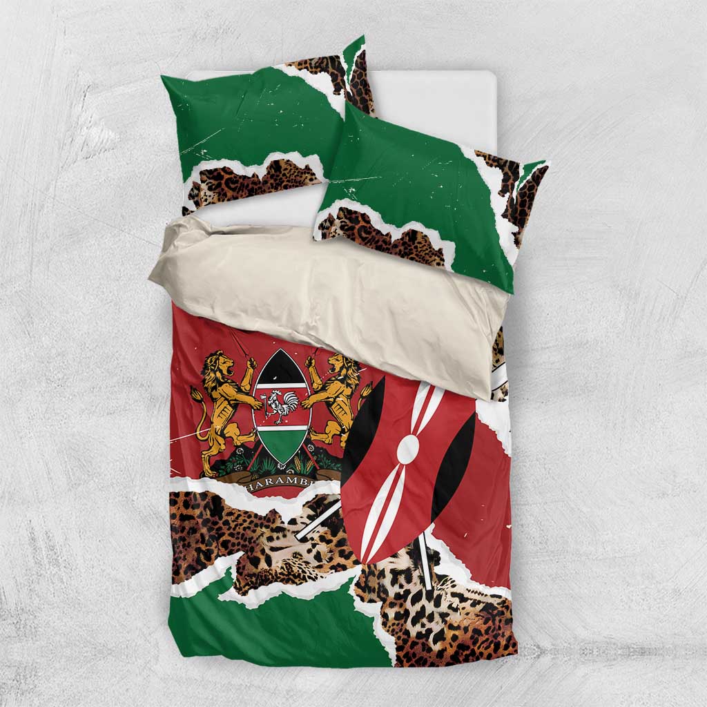 Kenya Grunge Bedding Set Mix Animal Skin Pattern - Wonder Print Shop