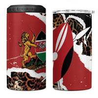 Kenya Grunge 4 in 1 Can Cooler Tumbler Mix Animal Skin Pattern - Wonder Print Shop