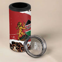 Kenya Grunge 4 in 1 Can Cooler Tumbler Mix Animal Skin Pattern - Wonder Print Shop