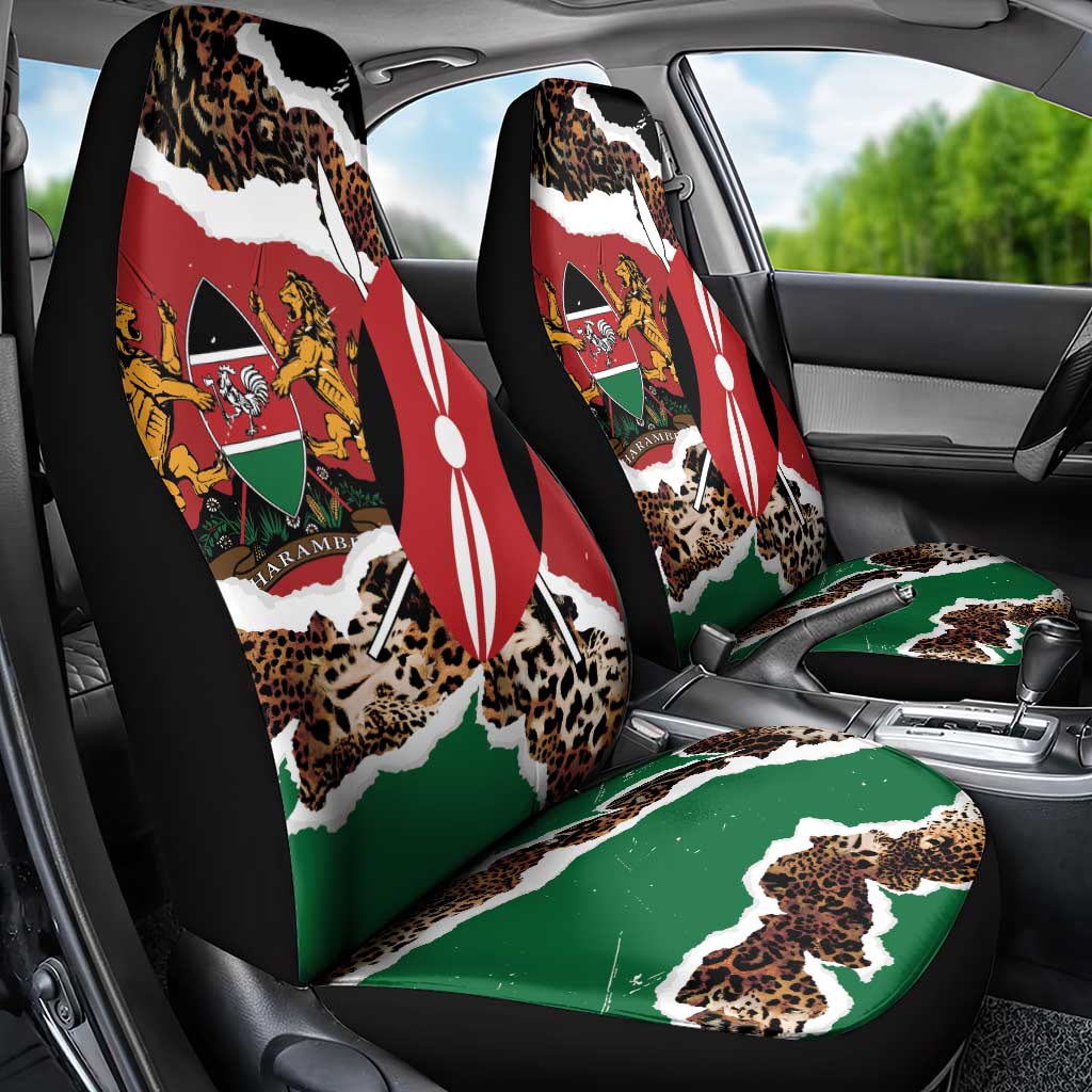 Kenya Grunge Car Seat Cover Mix Animal Skin Pattern - Wonder Print Shop