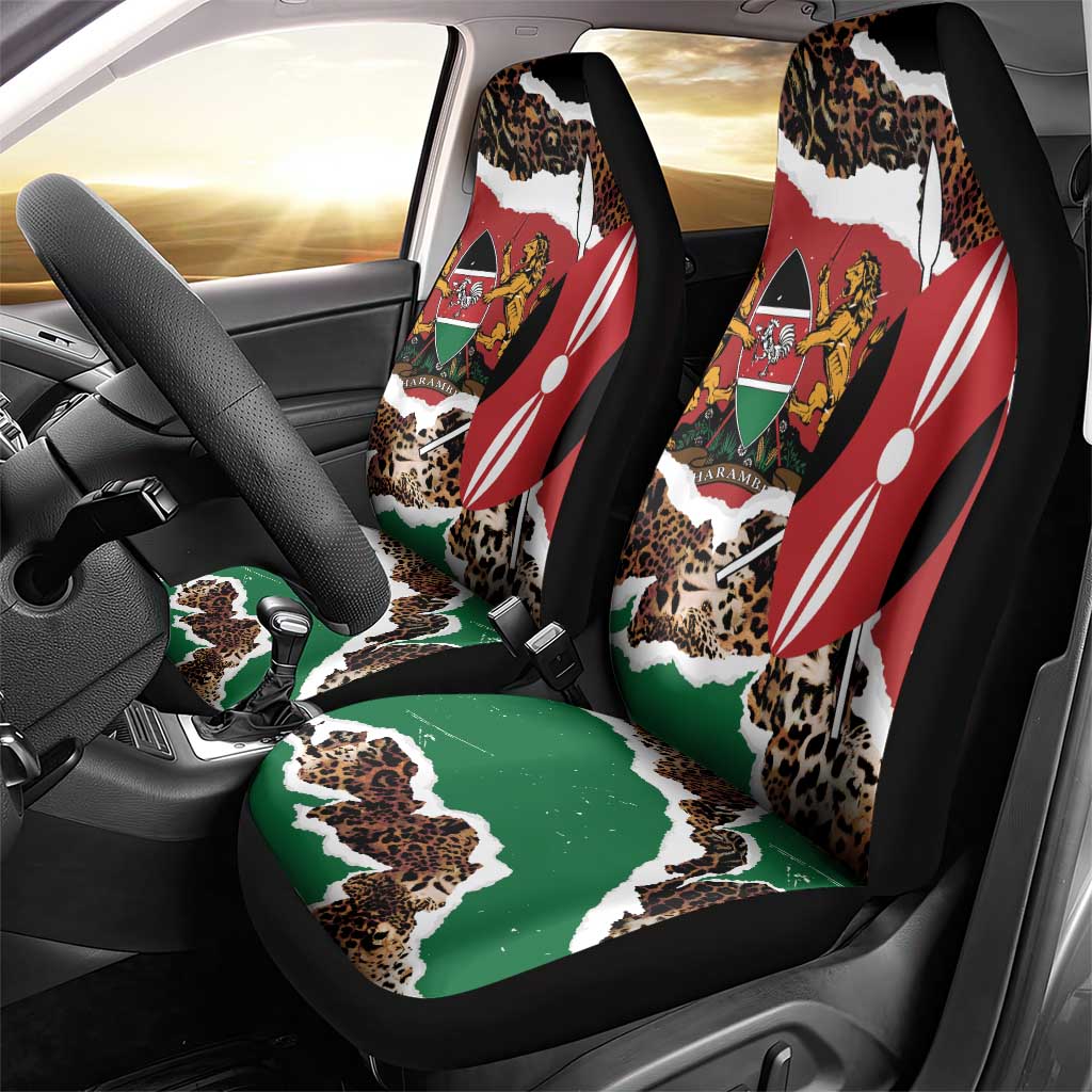 Kenya Grunge Car Seat Cover Mix Animal Skin Pattern - Wonder Print Shop