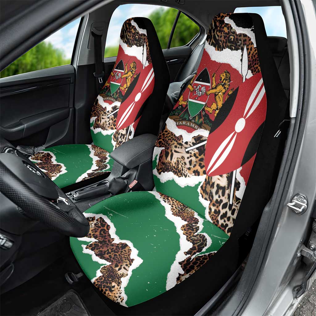 Kenya Grunge Car Seat Cover Mix Animal Skin Pattern - Wonder Print Shop