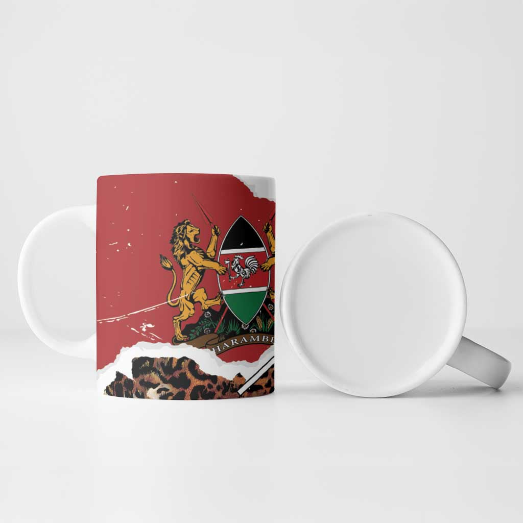 Kenya Grunge Ceramic Mug Mix Animal Skin Pattern - Wonder Print Shop