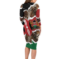 Kenya Grunge Family Matching Long Sleeve Bodycon Dress and Hawaiian Shirt Mix Animal Skin Pattern - Wonder Print Shop