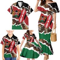 Kenya Grunge Family Matching Mermaid Dress and Hawaiian Shirt Mix Animal Skin Pattern - Wonder Print Shop