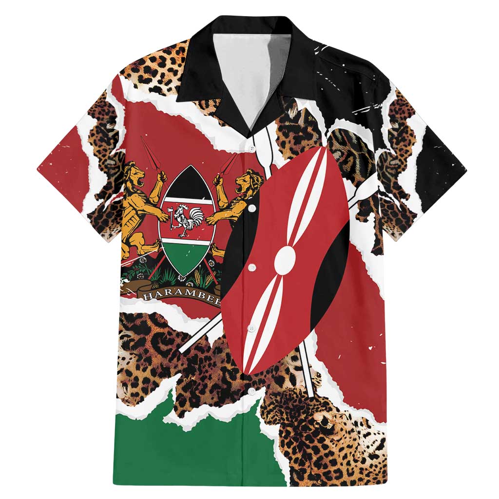 Kenya Grunge Family Matching Mermaid Dress and Hawaiian Shirt Mix Animal Skin Pattern - Wonder Print Shop