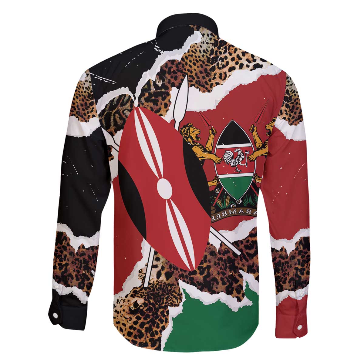 Kenya Grunge Family Matching Off The Shoulder Long Sleeve Dress and Hawaiian Shirt Mix Animal Skin Pattern - Wonder Print Shop