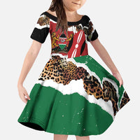 Kenya Grunge Family Matching Off Shoulder Maxi Dress and Hawaiian Shirt Mix Animal Skin Pattern - Wonder Print Shop