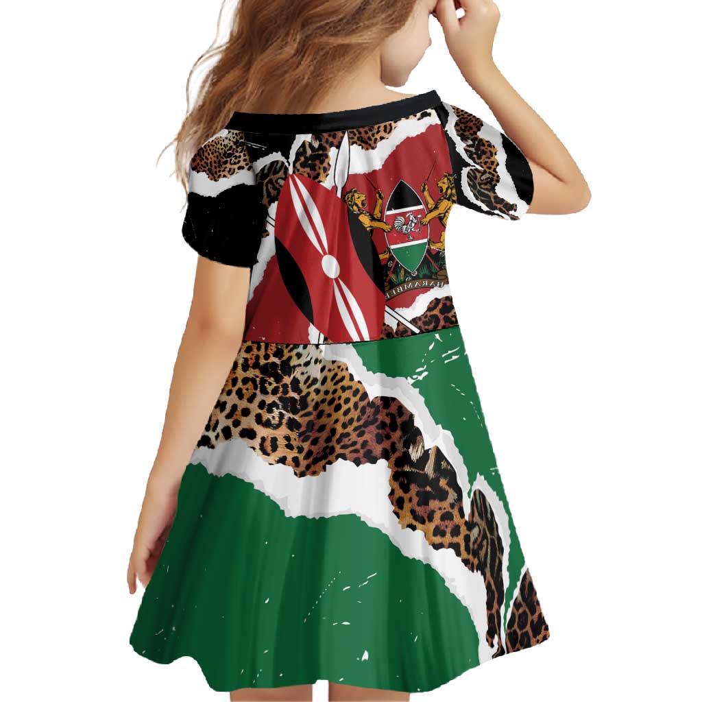 Kenya Grunge Family Matching Off Shoulder Maxi Dress and Hawaiian Shirt Mix Animal Skin Pattern - Wonder Print Shop