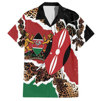 Kenya Grunge Family Matching Short Sleeve Bodycon Dress and Hawaiian Shirt Mix Animal Skin Pattern - Wonder Print Shop