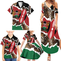 Kenya Grunge Family Matching Summer Maxi Dress and Hawaiian Shirt Mix Animal Skin Pattern - Wonder Print Shop