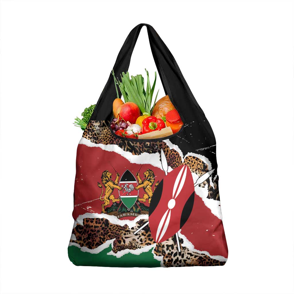 Kenya Grunge Grocery Bag Mix Animal Skin Pattern - Wonder Print Shop