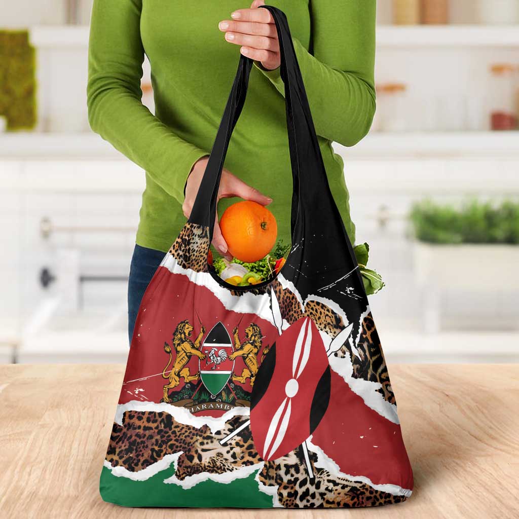 Kenya Grunge Grocery Bag Mix Animal Skin Pattern - Wonder Print Shop