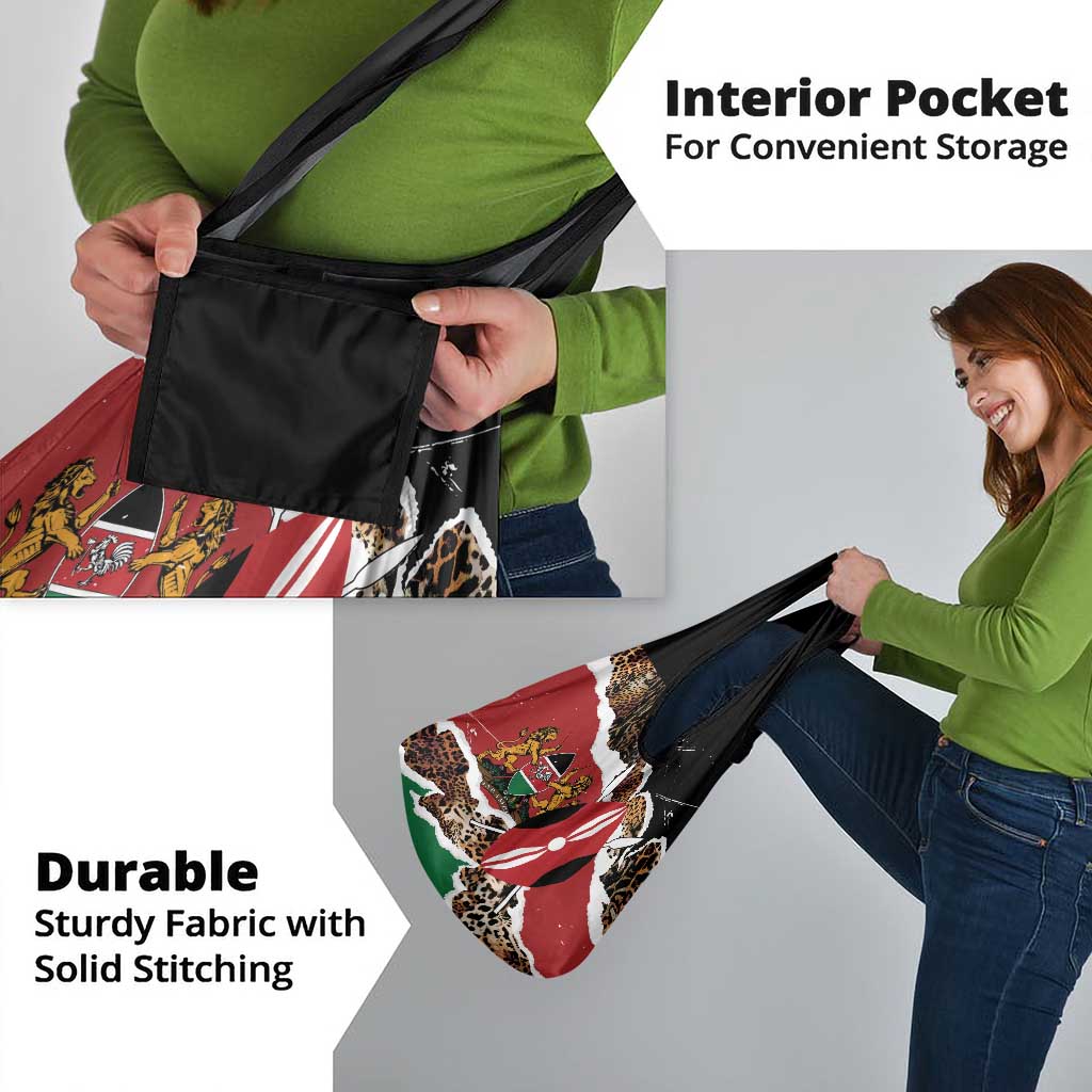 Kenya Grunge Grocery Bag Mix Animal Skin Pattern - Wonder Print Shop