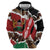 Kenya Grunge Hoodie Mix Animal Skin Pattern - Wonder Print Shop