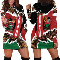 Kenya Grunge Hoodie Dress Mix Animal Skin Pattern - Wonder Print Shop