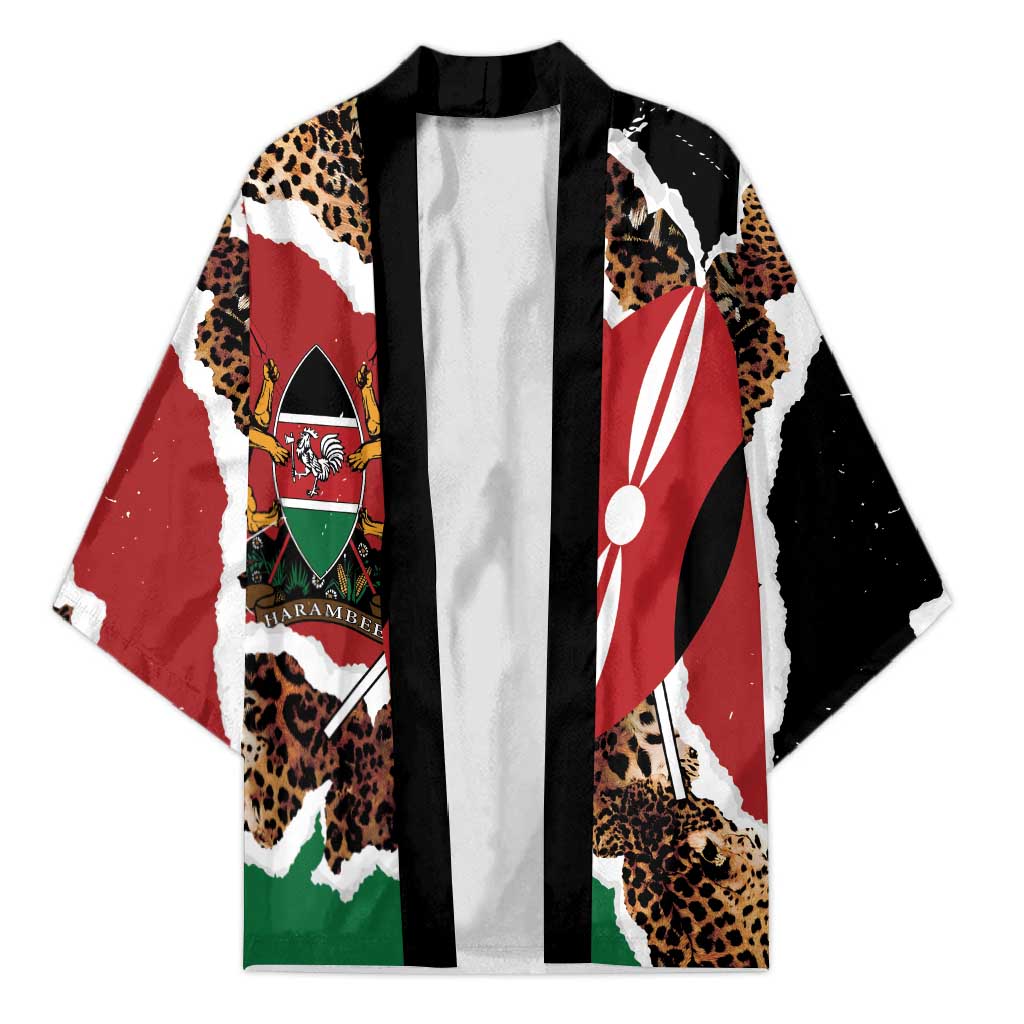 Kenya Grunge Kimono Mix Animal Skin Pattern - Wonder Print Shop