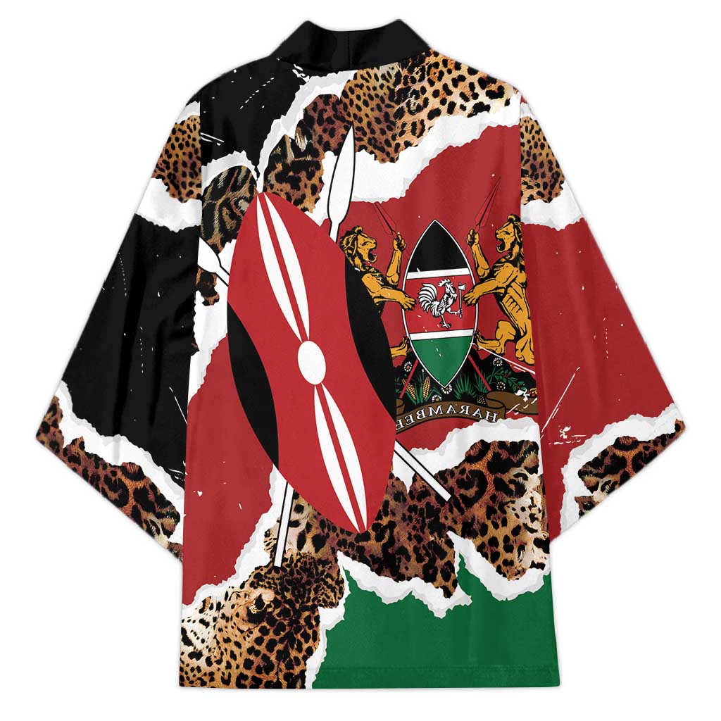 Kenya Grunge Kimono Mix Animal Skin Pattern - Wonder Print Shop