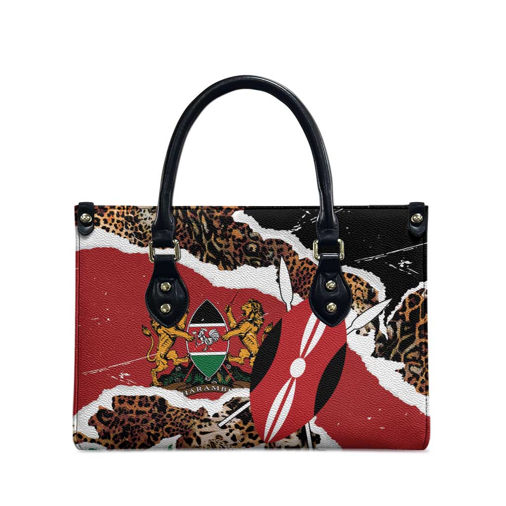 Kenya Grunge Leather Bag Mix Animal Skin Pattern - Wonder Print Shop
