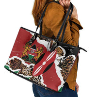 Kenya Grunge Leather Tote Bag Mix Animal Skin Pattern - Wonder Print Shop