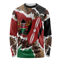 Kenya Grunge Long Sleeve Shirt Mix Animal Skin Pattern - Wonder Print Shop