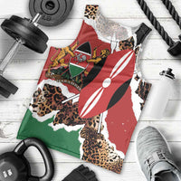 Kenya Grunge Men Tank Top Mix Animal Skin Pattern - Wonder Print Shop
