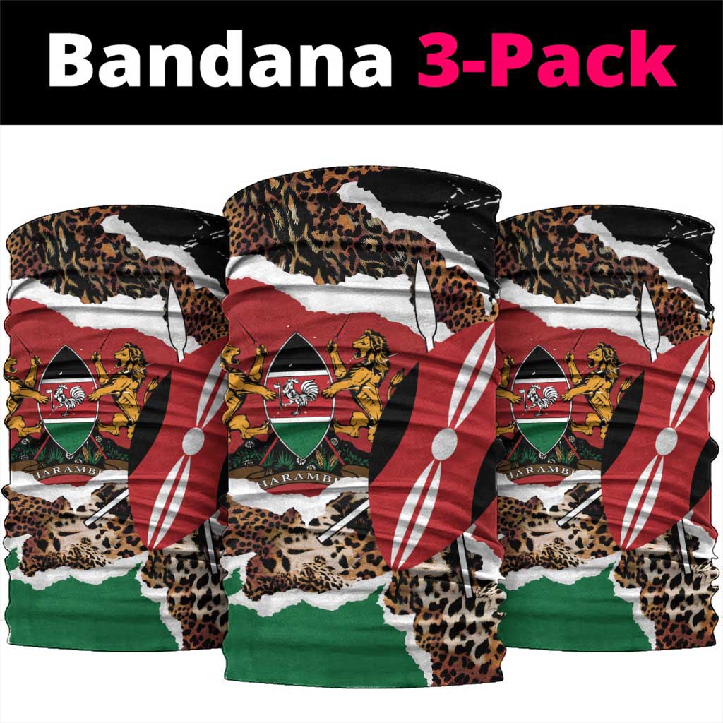 Kenya Grunge Neck Gaiter Mix Animal Skin Pattern LT7