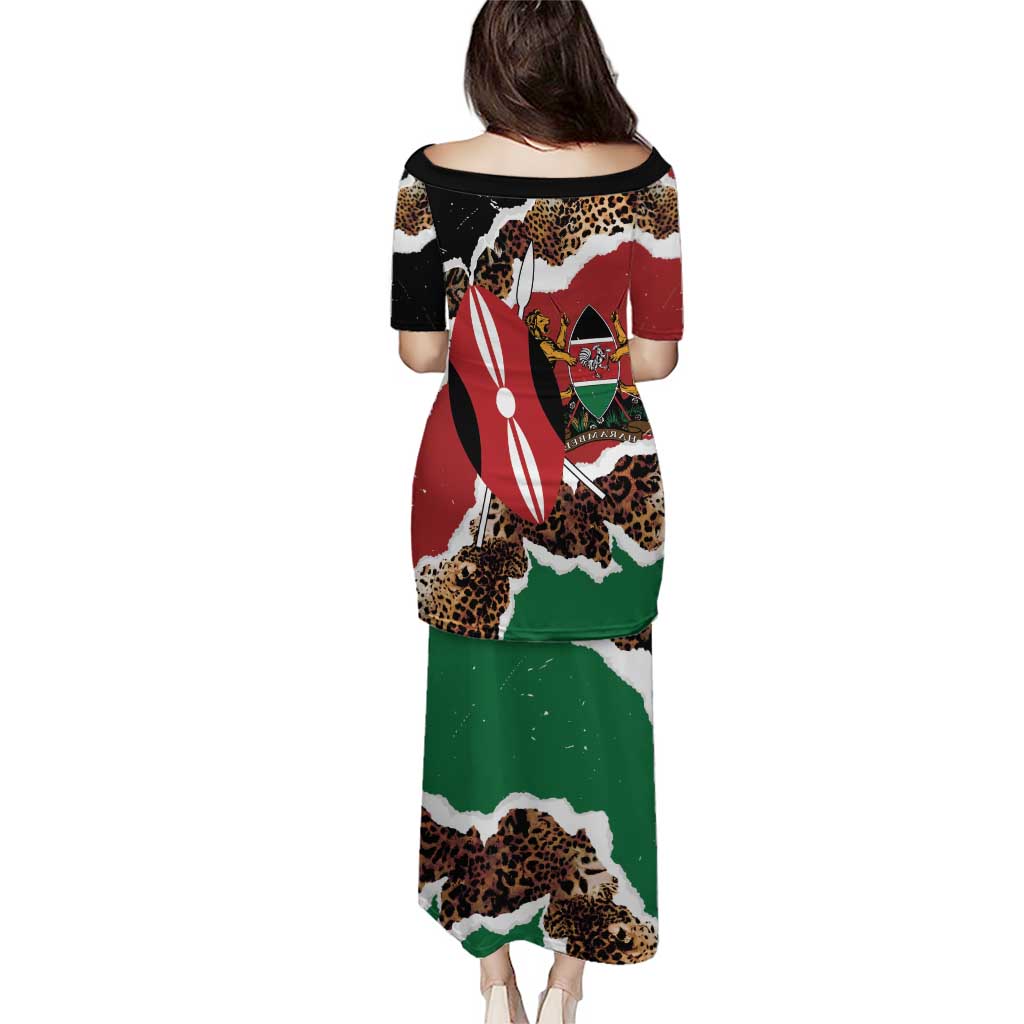 Kenya Grunge Puletasi Mix Animal Skin Pattern - Wonder Print Shop