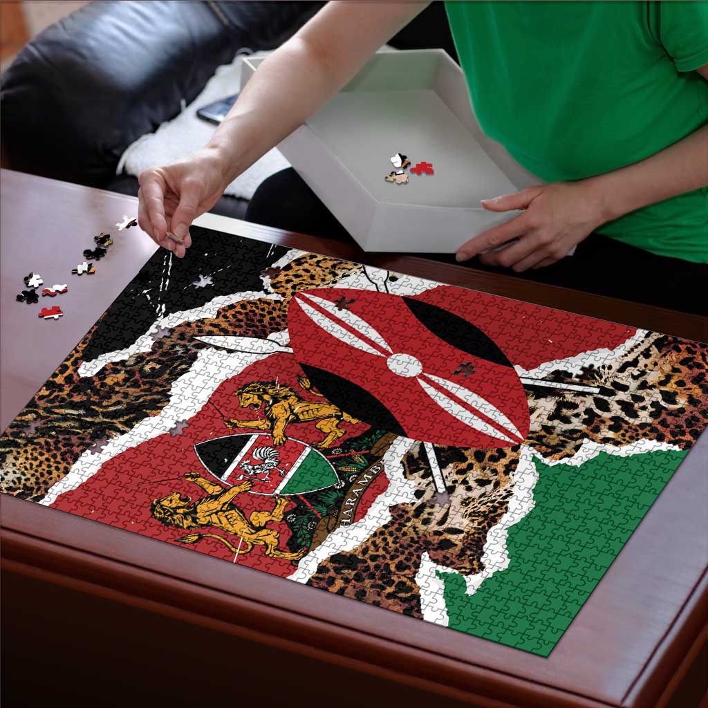 Kenya Grunge Puzzle Mix Animal Skin Pattern - Wonder Print Shop