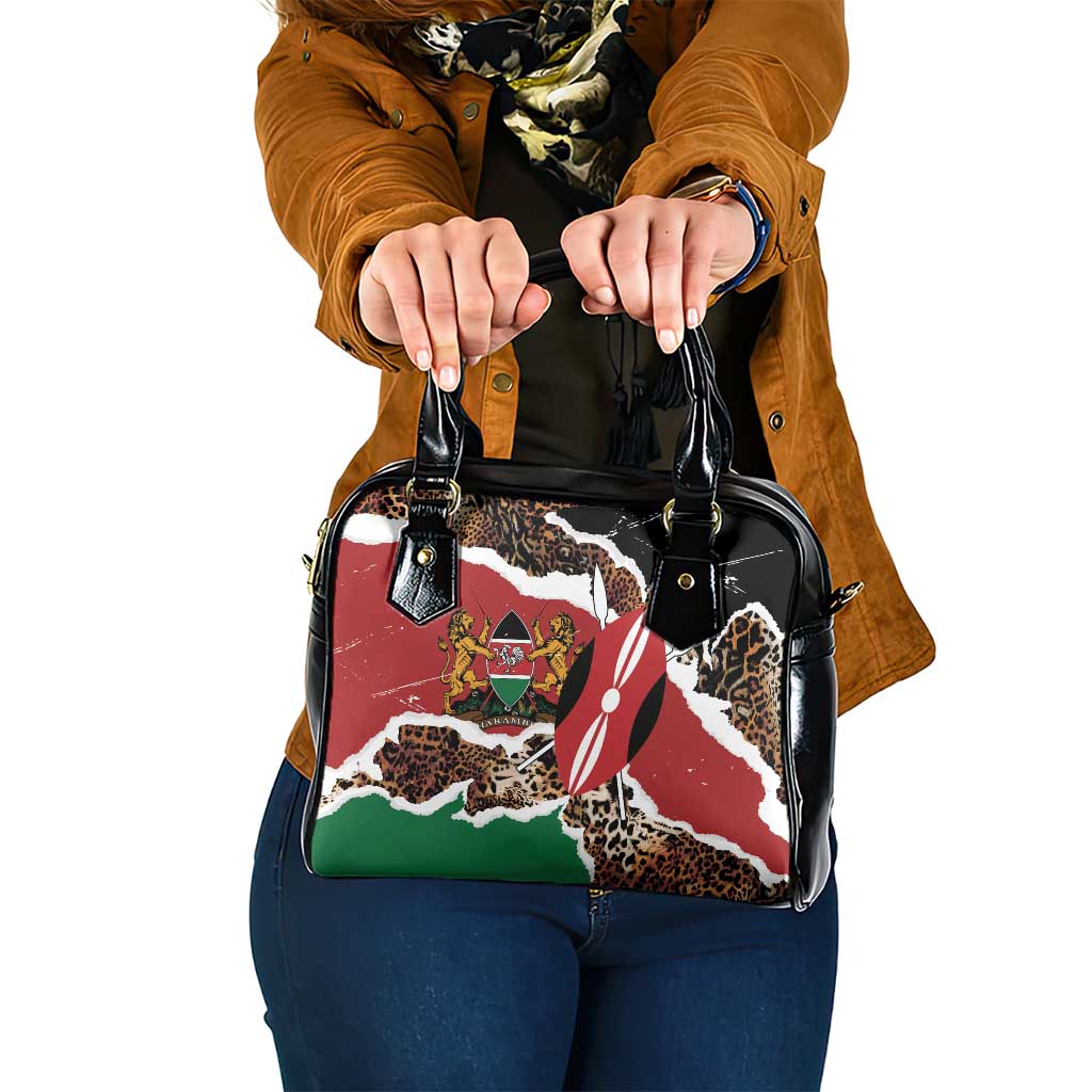 Kenya Grunge Shoulder Handbag Mix Animal Skin Pattern - Wonder Print Shop