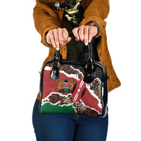 Kenya Grunge Shoulder Handbag Mix Animal Skin Pattern - Wonder Print Shop