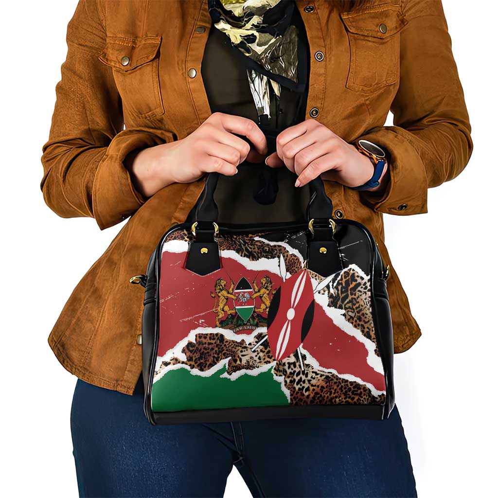 Kenya Grunge Shoulder Handbag Mix Animal Skin Pattern - Wonder Print Shop