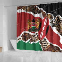 Kenya Grunge Shower Curtain Mix Animal Skin Pattern - Wonder Print Shop