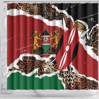 Kenya Grunge Shower Curtain Mix Animal Skin Pattern - Wonder Print Shop