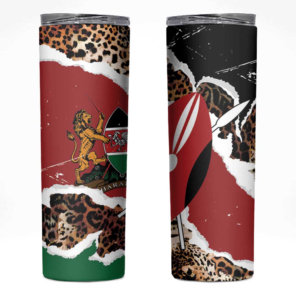 Kenya Grunge Skinny Tumbler Mix Animal Skin Pattern - Wonder Print Shop