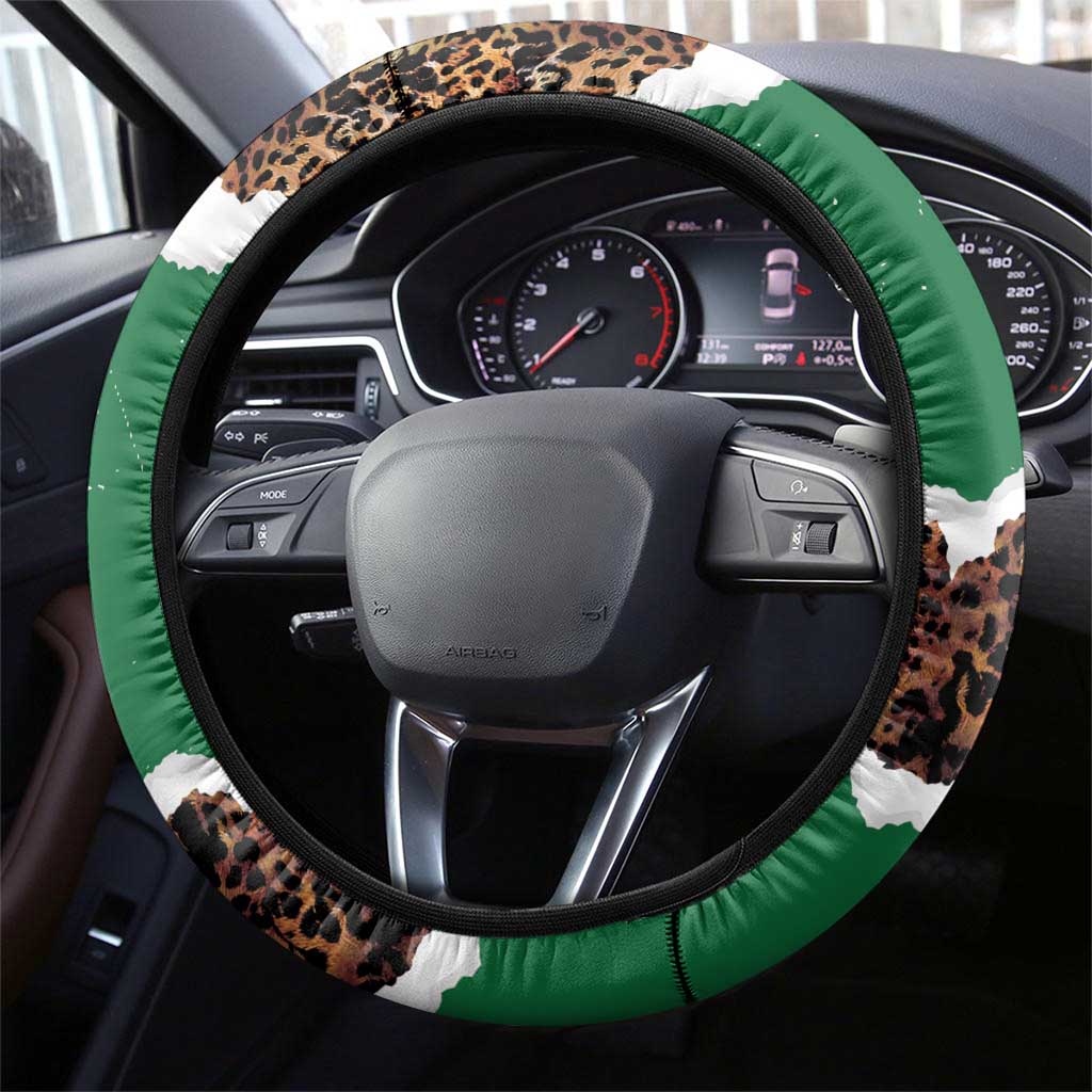 Kenya Grunge Steering Wheel Cover Mix Animal Skin Pattern - Wonder Print Shop