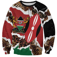 Kenya Grunge Sweatshirt Mix Animal Skin Pattern - Wonder Print Shop
