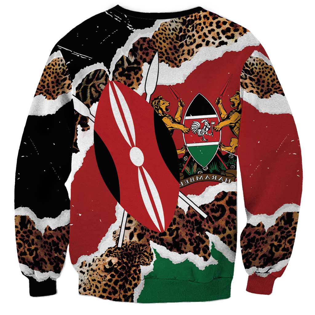 Kenya Grunge Sweatshirt Mix Animal Skin Pattern - Wonder Print Shop