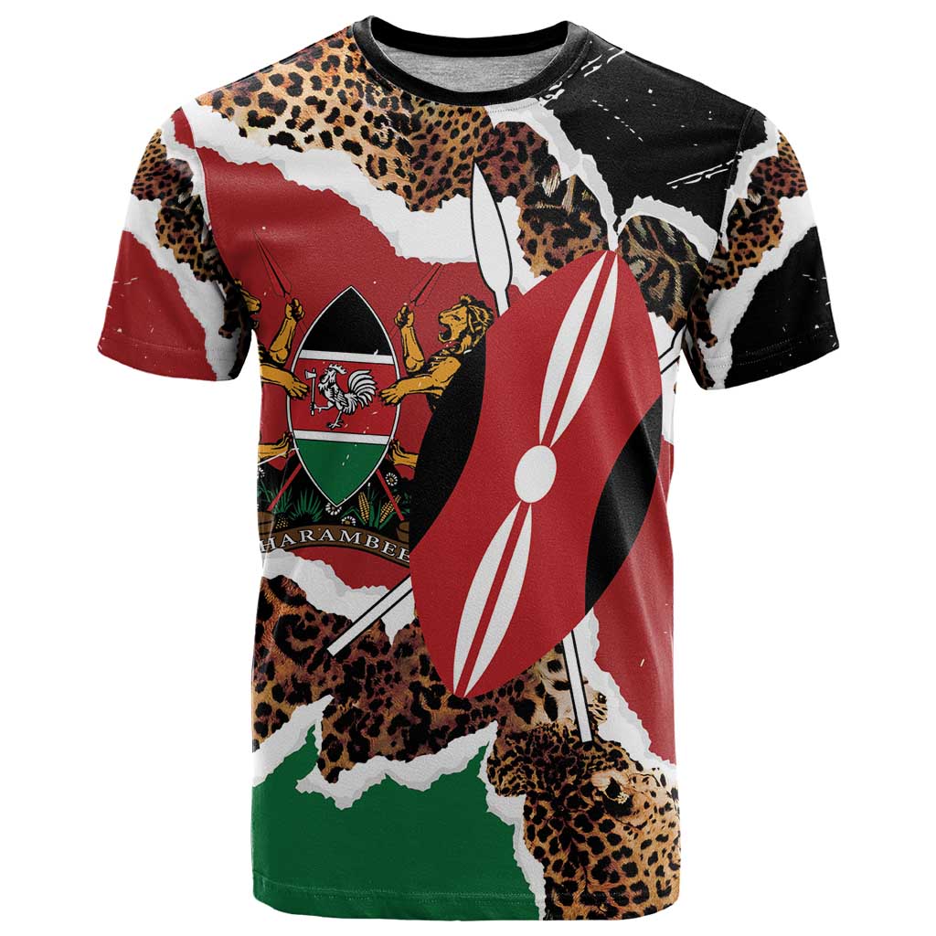 Kenya Grunge T Shirt Mix Animal Skin Pattern - Wonder Print Shop