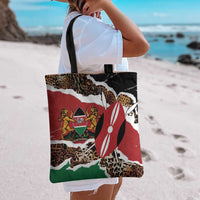 Kenya Grunge Tote Bag Mix Animal Skin Pattern - Wonder Print Shop