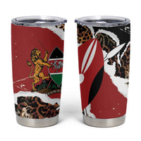 Kenya Grunge Tumbler Cup Mix Animal Skin Pattern - Wonder Print Shop