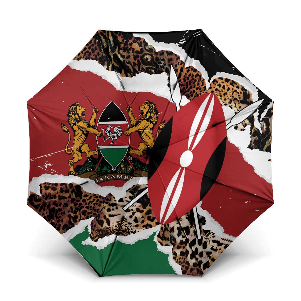 Kenya Grunge Umbrella Mix Animal Skin Pattern - Wonder Print Shop