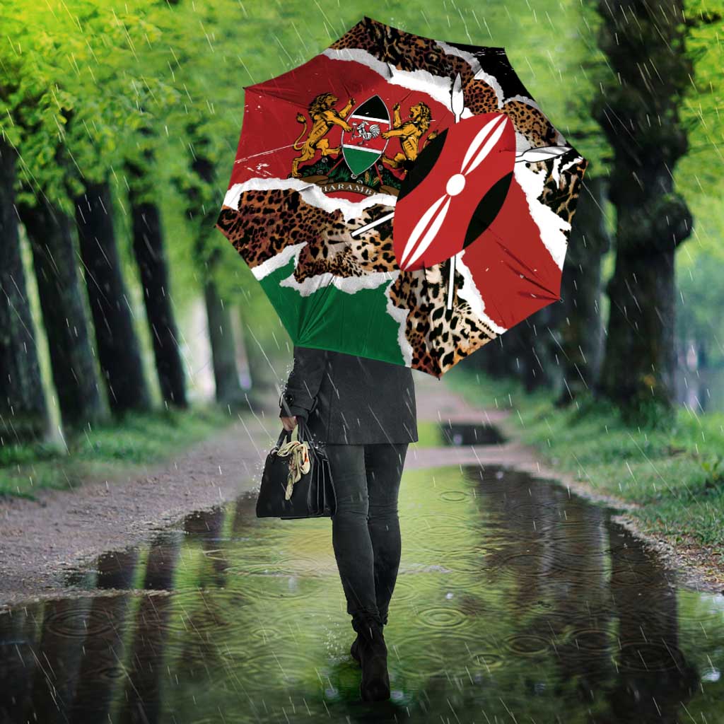 Kenya Grunge Umbrella Mix Animal Skin Pattern - Wonder Print Shop
